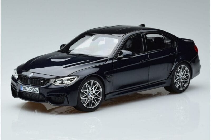 BMW M3 F80 Competition Blauw Norev 1:18