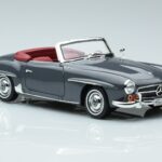 Mercedes 190 SL W121 Roadster Grijs Norev 1:18