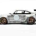 Porsche 911 993 RWB Silver Phantom Azië-Editie GT Spirit 1:18