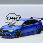 Honda Honda Civic FK8 Type R Hatchback Mugen Blauw Otto 1:18 1:18 Hars