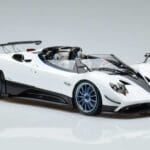 Pagani Pagani Zonda HP Barchetta Carbon Wit LCD 1:18 1:18 Metaal