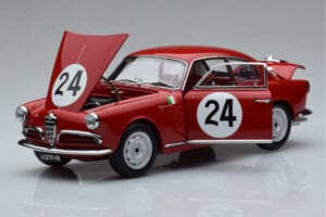 Alfa Romeo Giulietta SV #24 Targa Florio 1958 Kyosho 1:18 08957B Metaal — afbeelding 2 van 9