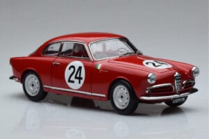 Alfa Romeo Giulietta SV #24 Targa Florio 1958 Kyosho 1:18 08957B Metaal — afbeelding 5 van 9