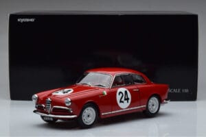 Alfa Romeo Giulietta SV #24 Targa Florio 1958 Kyosho 1:18 08957B Metaal — afbeelding 9 van 9