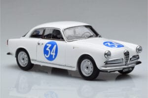 Alfa Romeo Giulietta SV #34 Targa Florio 1960 Kyosho 1:18 08957C Metaal — afbeelding 5 van 9