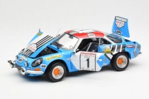 Alpine A110 1600S #1 Nicolas / Vial Winner Tour de Corse 1973 Kyosho 1:18 08485A Metaal — afbeelding 2 van 8