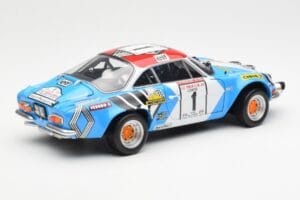 Alpine A110 1600S #1 Nicolas / Vial Winner Tour de Corse 1973 Kyosho 1:18 08485A Metaal — afbeelding 3 van 8