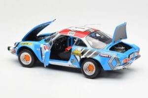 Alpine A110 1600S #1 Nicolas / Vial Winner Tour de Corse 1973 Kyosho 1:18 08485A Metaal — afbeelding 5 van 8