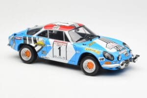 Alpine A110 1600S #1 Nicolas / Vial Winner Tour de Corse 1973 Kyosho 1:18 08485A Metaal — afbeelding 6 van 8