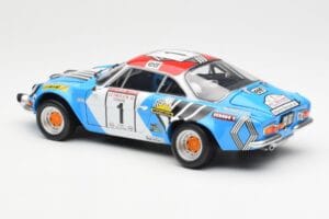 Alpine A110 1600S #1 Nicolas / Vial Winner Tour de Corse 1973 Kyosho 1:18 08485A Metaal — afbeelding 7 van 8