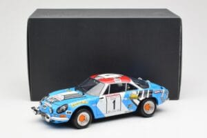 Alpine A110 1600S #1 Nicolas / Vial Winner Tour de Corse 1973 Kyosho 1:18 08485A Metaal — afbeelding 8 van 8