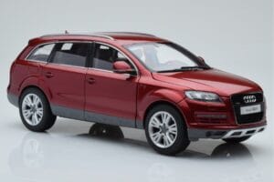 Audi Q7 4L Granaatrood Kyosho 1:18 09222R Metaal — afbeelding 6 van 8