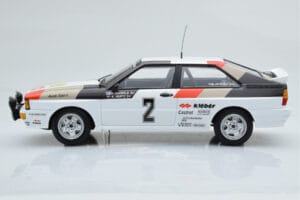 Audi Quattro Audi Sport #1 H. Mikkola / A. Hertz Winners International Swedish Rally 1981 Minichamps 1:18 155811102 Metaal — afbeelding 3 van 6