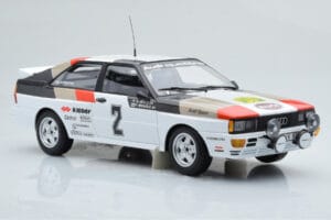Audi Quattro Audi Sport #1 H. Mikkola / A. Hertz Winners International Swedish Rally 1981 Minichamps 1:18 155811102 Metaal — afbeelding 4 van 6