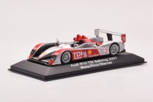 Audi R10 TDI LMP1 #2 F. Biela / E. Pirro / M. Werner 12 Hours of Sebring 2007 Minichamps 1:43 5020700233 Metaal — afbeelding 2 van 4