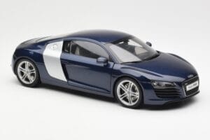Audi R8 4.2 FSI V8 Blauw Kyosho 1:18 09213BL Metaal — afbeelding 6 van 8