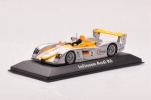 Audi R8 Infineon #2 Winner ALMS Petit Le Mans 2002 Minichamps 1:43 400021382 Metaal — afbeelding 2 van 4