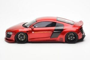 Audi R8 4S Liberty Walk Candy Rood GT Spirit 1:18 GT892 Hars — afbeelding 3 van 6