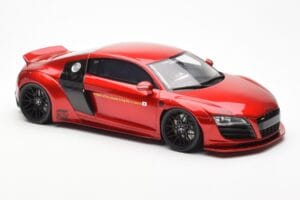 Audi R8 4S Liberty Walk Candy Rood GT Spirit 1:18 GT892 Hars — afbeelding 4 van 6