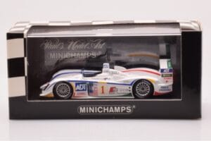 Audi R8 #1 J.J. Lehto / M. Werner GP of Atlanta Winners 2005 Minichamps 1:43 400051391 Metaal — afbeelding 4 van 4