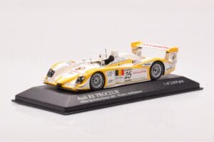 Audi R8 #25 S. Ara / T. Kristensen Winners 1000km Spa 2003 Minichamps 1:43 400031325 Metaal — afbeelding 2 van 4