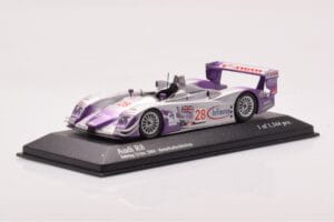 Audi R8 LMP900 #28 F. Biela / P. Kaffer / A. McNish 12 Hours of Sebring Winner 2004 Minichamps 1:43 4000412328 Metaal — afbeelding 2 van 4