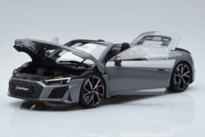 Audi R8 Spyder Performance Nardo Grijs Kengfai 1:18 VAKF-0352 Metaal — afbeelding 2 van 11