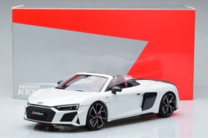 Audi R8 Spyder Performance Wit Kengfai 1:18 VAKF-0351 Metaal — afbeelding 11 van 11