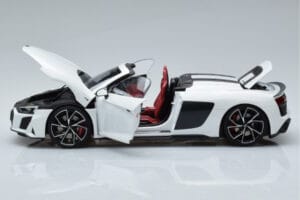 Audi R8 Spyder Performance Wit Kengfai 1:18 VAKF-0351 Metaal — afbeelding 5 van 11