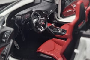 Audi R8 Spyder Performance Wit Kengfai 1:18 VAKF-0351 Metaal — afbeelding 9 van 11