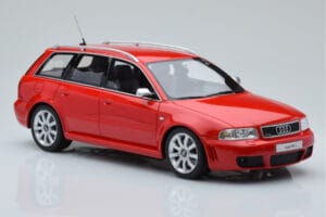 Audi RS4 B5 Avant Rood Otto 1:18 OT1026B Hars — afbeelding 4 van 6
