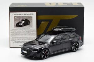 Audi RS6 C8 Avant Mythos Zwart Met Carbon Dak Asia Edition GT Spirit 1:18 CLDC007 Hars — afbeelding 6 van 6