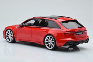 Audi RS6 MTM C8 Avant Tango Rood GT Spirit 1:18 GT432 Hars — afbeelding 5 van 6
