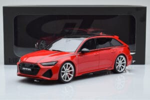 Audi RS6 MTM C8 Avant Tango Rood GT Spirit 1:18 GT432 Hars — afbeelding 6 van 6