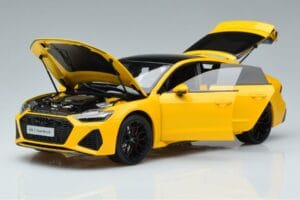 Audi RS7 C8 Sportback Geel Vossen Rims Beperkte Editie Kengfai 1:18 VAKF-0335 Metaal — afbeelding 2 van 8
