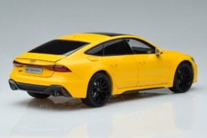Audi RS7 C8 Sportback Geel Vossen Rims Beperkte Editie Kengfai 1:18 VAKF-0335 Metaal — afbeelding 3 van 8