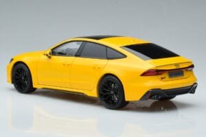 Audi RS7 C8 Sportback Geel Vossen Rims Beperkte Editie Kengfai 1:18 VAKF-0335 Metaal — afbeelding 7 van 8