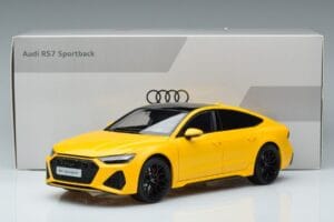 Audi RS7 C8 Sportback Geel Vossen Rims Beperkte Editie Kengfai 1:18 VAKF-0335 Metaal — afbeelding 8 van 8
