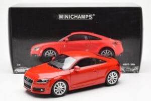 Audi TT 8J Rood Metallic Minichamps 1:18 100015021 Metaal — afbeelding 8 van 8