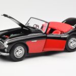 Austin-Healey 3000 Mk I Spider Zwart Rood Kyosho 1:18 08141KR - image 2 of 8