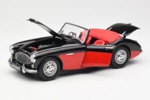 Austin-Healey 3000 Mk I Spider Zwart Rood Kyosho 1:18 08141KR Metaal — afbeelding 2 van 8