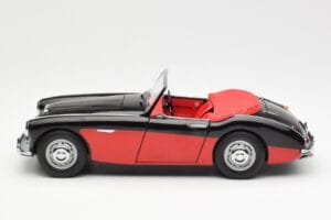 Austin-Healey 3000 Mk I Spider Zwart Rood Kyosho 1:18 08141KR Metaal — afbeelding 4 van 8