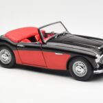 Austin-Healey 3000 Mk I Spider Zwart Rood Kyosho 1:18 08141KR - image 6 of 8