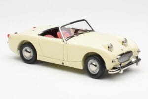 Austin-Healey Sprite Mk I Open Old English Wit Kyosho 1:18 08953EW Metaal — afbeelding 6 van 8