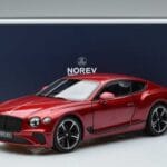 Bentley Continental GT Candy Rood Norev 1:18 182788 Metaal - image 7 of 7
