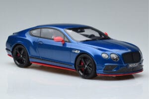 Bentley Continental GT Speed Black Edition Blauw GT Spirit 1:18 KJ006 Hars — afbeelding 4 van 6