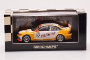 BMW 320i E46 Wiechers Sport #32 Hennerici / Wiechers WTCC 2005 Minichamps 1:43 400052432 Metaal — afbeelding 4 van 4