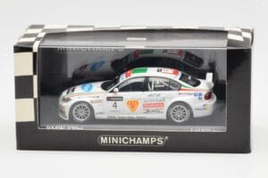 BMW 320si E90 BMW Team Italy Spain #4 A. Zanardi WTCC Brno 3rd Race 2007 Minichamps 1:43 400072604 Metaal — afbeelding 4 van 4
