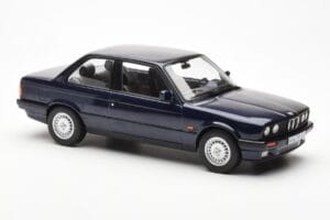BMW 325i E30 Blauw Metallic Norev 1:18 183201 Metaal — afbeelding 4 van 6