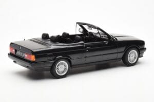 BMW 325i E30 Cabriolet Zwart Metallic Norev 1:18 183211 Metaal — afbeelding 2 van 6